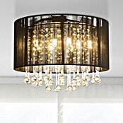 Globo LED stropna svjetiljka Bagana  (Crna, Ø x V: 40 x 29 cm) | BAUHAUS