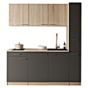 Respekta Küchenzeile Ingrid (Breite: 180 cm, Grau, Mit Kochfeld) | BAUHAUS