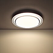 Globo LED-Deckenleuchte rund Foppa (24 W, Ø x H: 40 x 7 cm, Schwarz, Weiß) | BAUHAUS
