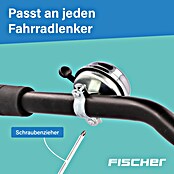 Fischer Fahrradglocke (Klassisches Design, Verchromt)