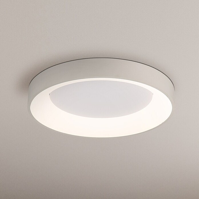 Globo Okrugla stropna LED svjetiljka Gallegos  (48 W, Ø x V: 50 cm x 85 mm, Bež) | BAUHAUS