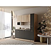 Respekta Küchenzeile Ingrid (Breite: 180 cm, Grau, Mit Kochfeld + Mikrowelle) | BAUHAUS