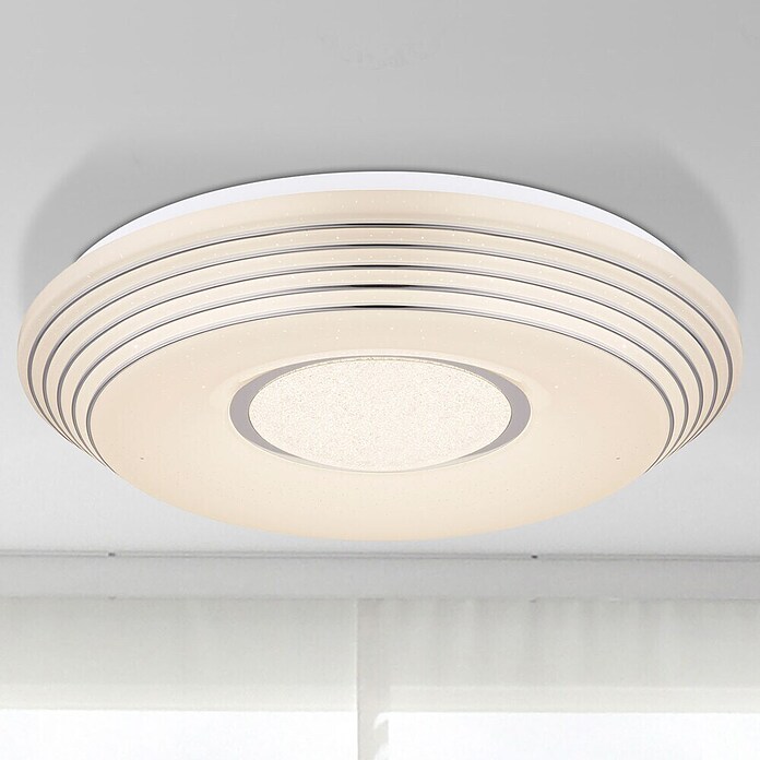 Globo LED okrogla stropna svetilka  (40 W, Ø x V: 50 x 8,5 cm, Bela) | 3016 - Deckenleuchte | CACB - Deckenleuchten | CAC - Indoorleuchten | CA - Beleuchtung | C - Elektro | BAUHAUS