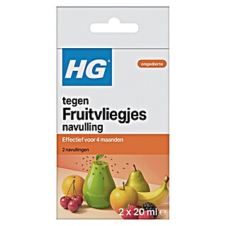 HG X Fruitvliegenval Navulling 40 ml (Totaal aantal stuks: 2 st., 20 ml)
