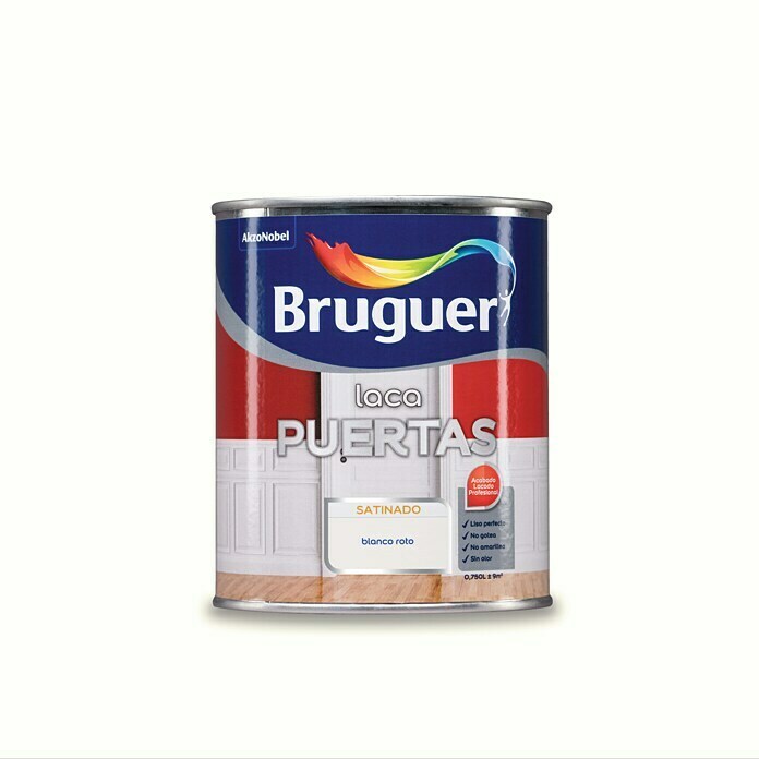 Bruguer Laca acrílica para puertas blanco roto (750 ml, Satinado)