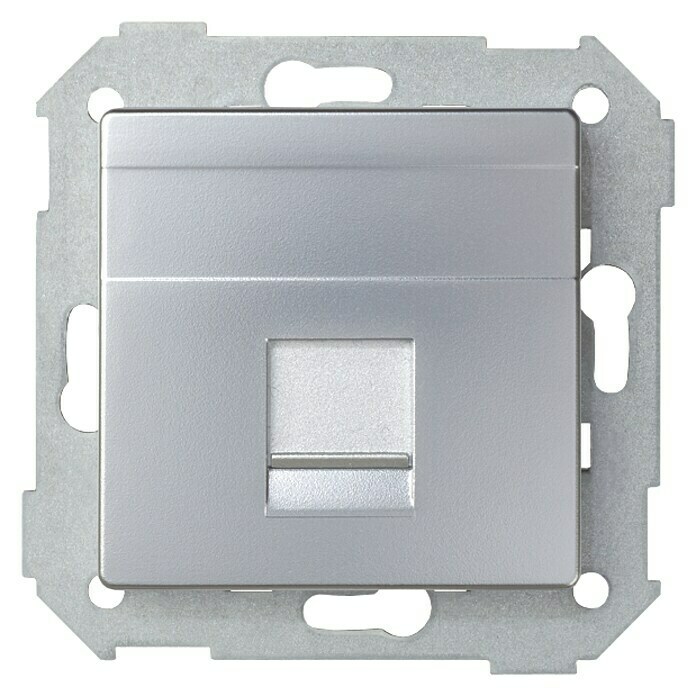 Simon 82 Tapa para mecanismo (Gris, 1 canal, Aluminio, En pared)