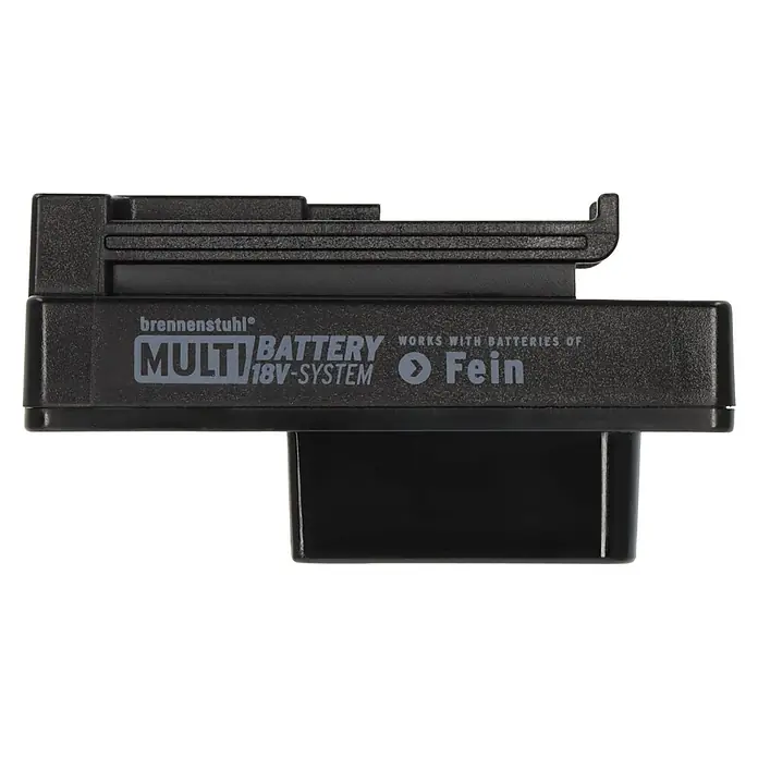 Brennenstuhl Adapter Fein für Handscheinwerfer Multi Akku - 6,9 x 4,6 x 8,8 cm - Schwarzer Multi-Batterie-Adapter für 18V-Systeme, kompatibel mit Fein-Akkus.
