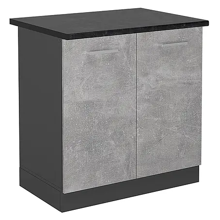 Vicco  Schrankküche R-Line Beton, AP Anthrazit