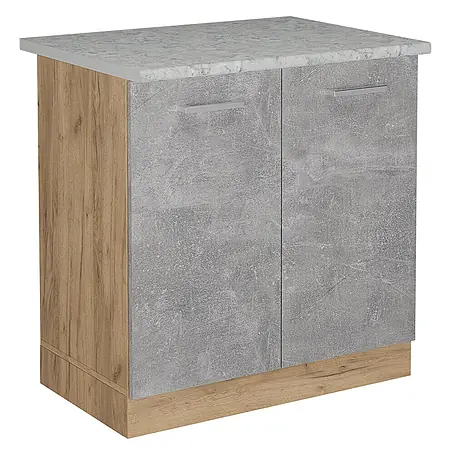 Vicco  Schrankküche R-Line Beton AP Marmor