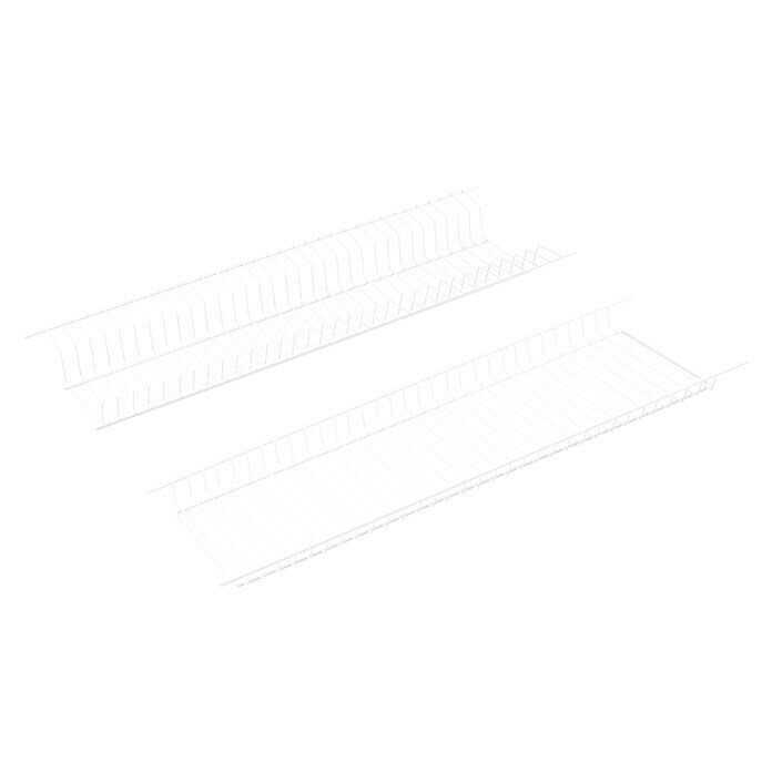 Escurreplatos 100 (L x An x Al: 22,4 x 98 x 13 cm, Blanco)