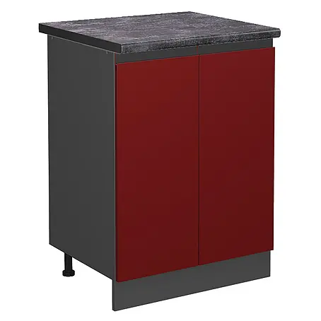 Vicco Küchenunterschrank R-Line, Rot, 60 cm