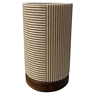 Camargue Zahnputzbecher Wood (Harz, Beige/Sand)