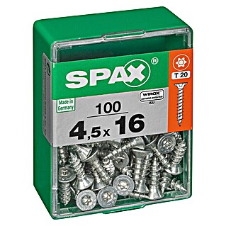 Spax T-Star plus Tornillo universal (Ø x L: 4,5 x 16 mm, Superficie WIROX, T-Star plus, 100 ud.)