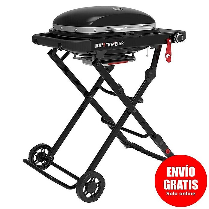 Weber Barbacoa de gas Traveler Compact (Superficie de la parrilla (An x Pr): 52 x 36 cm, 3,5 kW, Número de quemadores: 1) | BAUHAUS