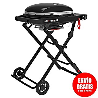 Weber Barbacoa de gas Traveler Compact (Superficie de la parrilla (An x Pr): 52 x 36 cm, 3,5 kW, Número de quemadores: 1)