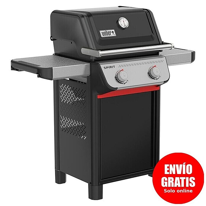 Weber Barbacoa de gas Spirit E-210 (Superficie de la parrilla (An x Pr): 52 x 45 cm, 7,8 kW, Número de quemadores: 2) | BAUHAUS