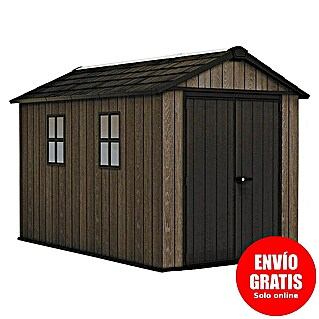 Keter Caseta de jardín Apex 7511-1175 (Medidas ext. (An x Pr): 350 x 230 cm, Plástico, Nogal/Negro)