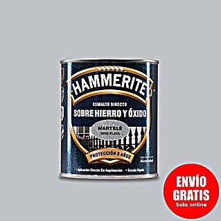 Hammerite Esmalte para metal Hierro y Óxido (Gris plateado, 750 ml, Efecto martelé)