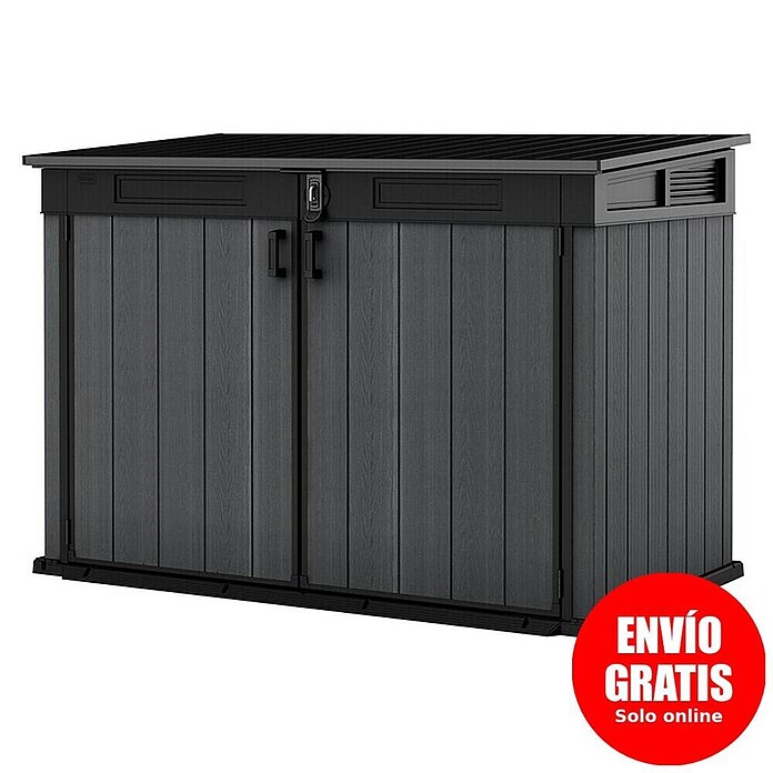 Keter Arcón Cortina Mega (Medidas ext. (An x Pr): 191 x 109 cm, Plástico, Antracita/Gris) | BAUHAUS
