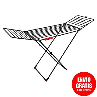 Vileda Tendedero con alas Extra Ultimate (Longitud cuerda de tender: 20 m, L x An x Al: 173 x 55,5 x 116 cm, Negro)