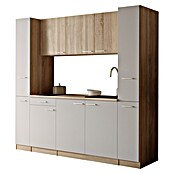 Respekta Küchenzeile Ingrid (Breite: 210 cm, Weiß, Mit Kochfeld) | BAUHAUS