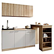 Respekta Miniküche Ingrid (Breite: 150 cm, Weiß, Mit Bartisch, Mit Kochfeld) | BAUHAUS