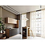 Respekta Küchenzeile Ingrid (Breite: 180 cm, Grau, Mit Bartisch, Mit Kochfeld) | BAUHAUS