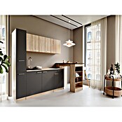 Respekta Küchenzeile Ingrid (Breite: 180 cm, Grau, Mit Bartisch, Mit Kochfeld) | BAUHAUS