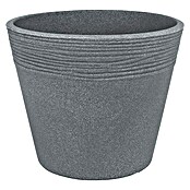 Geli Pflanztopf Napoli (40 cm, Beton, Gerillt)