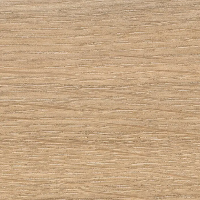 Osmo High Solid Hartwachsöl Original 3041 - Natural, 750 ml, Matt - Nahaufnahme eines Holzfurniers mit warmer, natürlicher Maserung, ideal für Möbel und Innenausbau. Die helle Oberfläche betont die feinen Details.