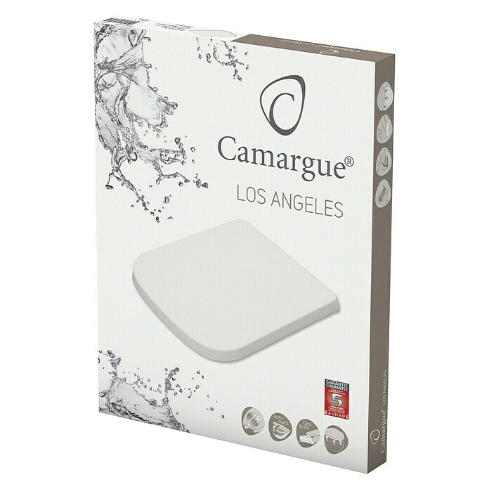 Camargue Los Angeles Toiletzitting (Softclose, Duroplast, Afneembaar)