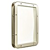 Mottez Bullauge (Metall, Silber, Klar, 41 x 31 cm, Rechteckig)