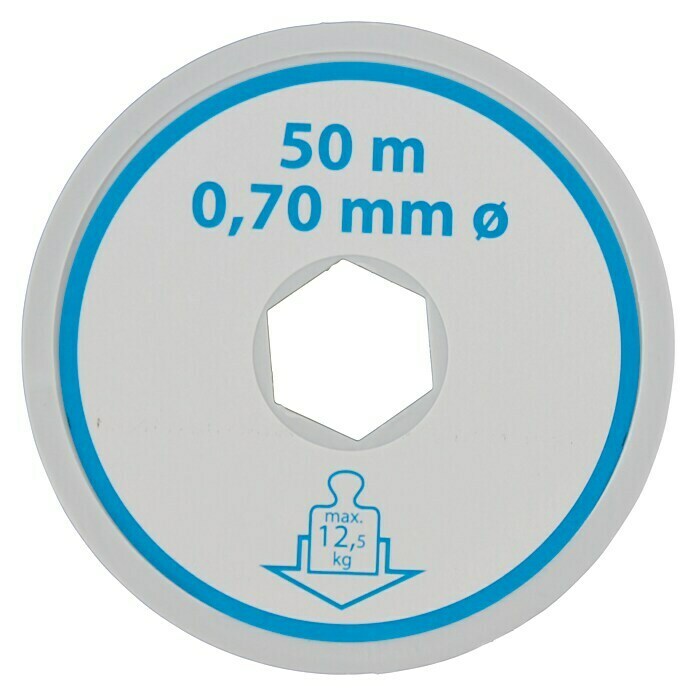Stabilit Alambre de perlón (Ø x L: 0,7 mm x 50 m, Transparente)