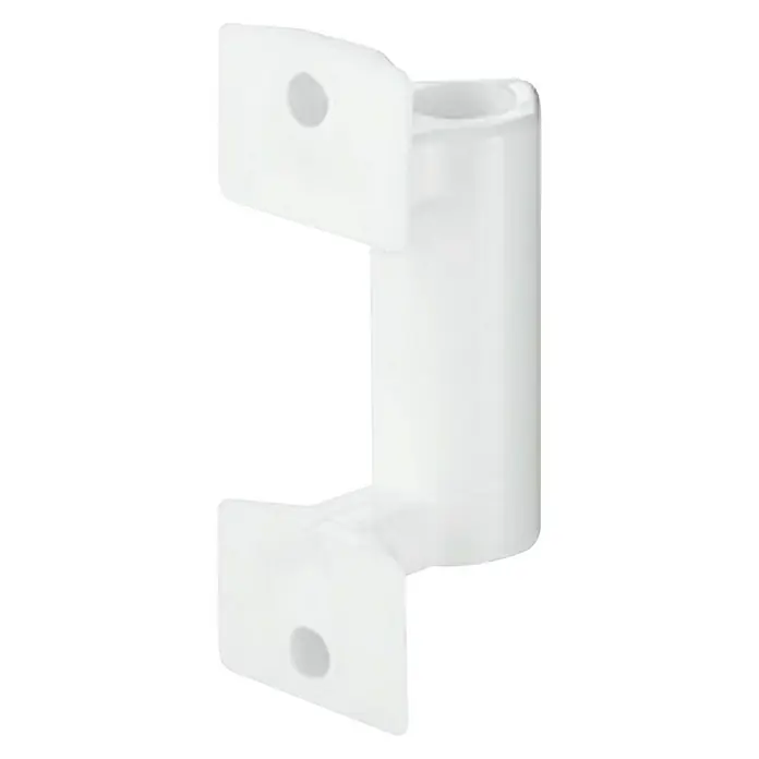Stabilit Federschnapper - Länge: 16 mm, Stahl - Weißer Türstift-Halter aus Kunststoff zur sicheren Befestigung. Das Bauteil verfügt über eine robuste Konstruktion und einfache Montage.