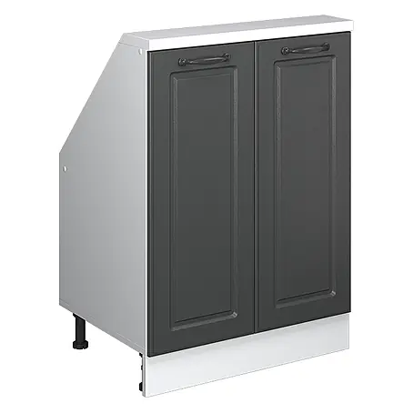 Vicco  Küchenleerblock R-Line Anthrazit Landhaus mit 2 Türen