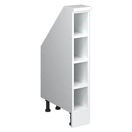 Vicco  Schrankküche R-Line Weiß mit 4 Fächern
