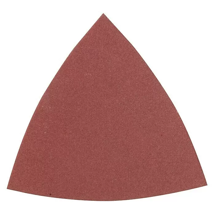 Proxxon Hoja de lija N.º 28893 - Grano: 150, Específico para: Lijadora triangular Proxxon Micromot OZI 220/E, 25 ud. - Hoja de lija triangular de color marrón rojizo.