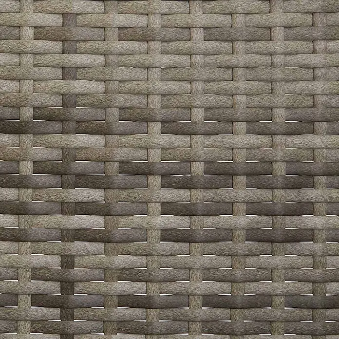 Furnicato Gartenbank PE-Rattan - B x T x H: 140 x 51 x 85 cm, Grau - Texturierte Oberfläche aus eng geflochtenem graubraunem Kunststoffrattan.
