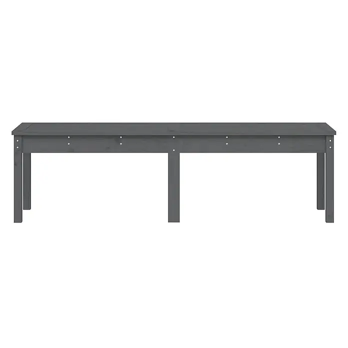 Furnicato Gartenbank - Graue Kiefer - Langes graues Hochbeet aus Holz.
