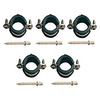 Set abrazaderas isofónicas (Diámetro: 18 mm, 5 ud.)