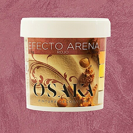 Osaka Pintura para efectos decorativos Arena (5 l, Rojo, Mate)