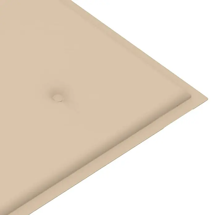 Furnicato Gartenbank - Beige - Beiges, getuftetes Kissen mit leicht erhöhtem Rand.