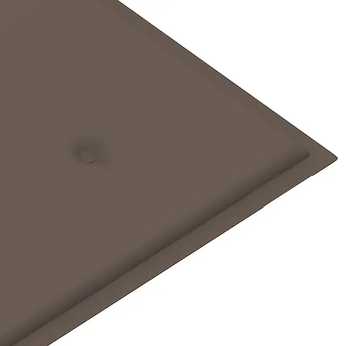 Furnicato Gartenbank Akazienholz geölt - B x T x H: 58 x 120 x 90 cm, Taupe - Dunkelbraune rechteckige Duschwanne mit zentralem Ablauf.
