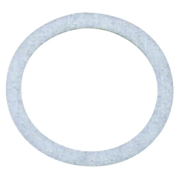 Tapón radiador universal Pack - ½″, 1″, 4 ud. - Primer plano de un anillo de sellado circular blanco, adecuado para diversas aplicaciones sanitarias y de instalación.