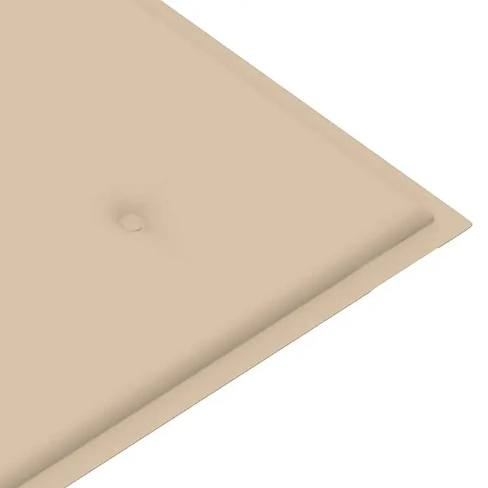 Furnicato Gartenbank - Beige - Beiges getuftetes Kissen mit erhöhtem Rand.