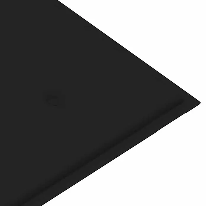 Furnicato Gartenbank - B x T x H: 120 x 60 x 89 cm, Schwarz - Schwarze rechteckige Duschwanne mit dezentem kreisförmigem Ablauf.