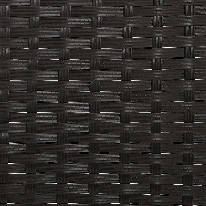 Furnicato Gartenbank - Schwarz - Schwarzes, geflochtenes Material im Rattan-Stil mit Korbgeflechtmuster.