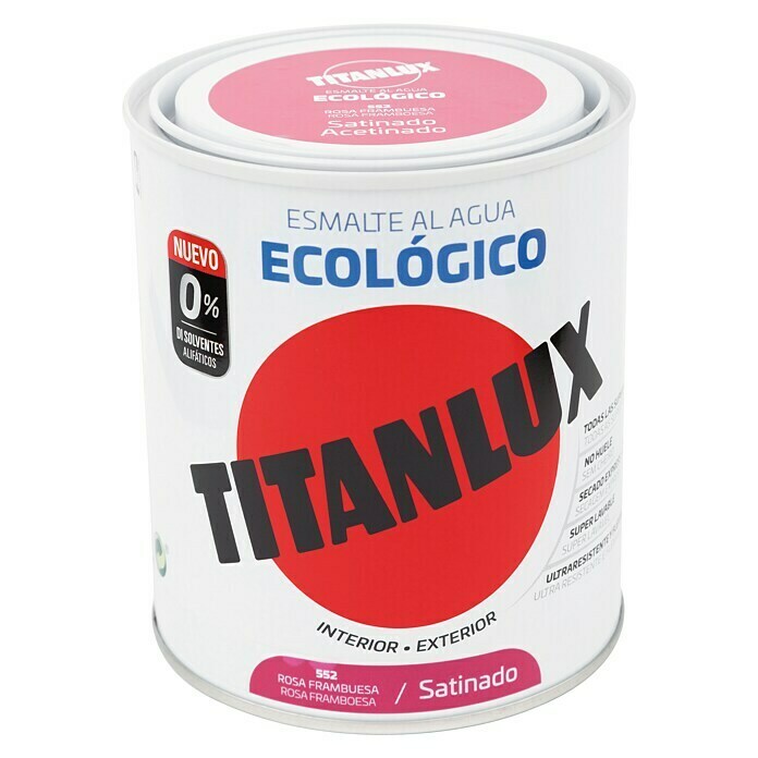 Titanlux Esmalte de color Eco Rosa frambuesa (750 ml, Satinado)