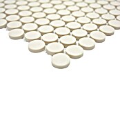 Mosaikfliese Knopf Uni CU K220 (31,5 x 29,4 cm, Beige, Matt)