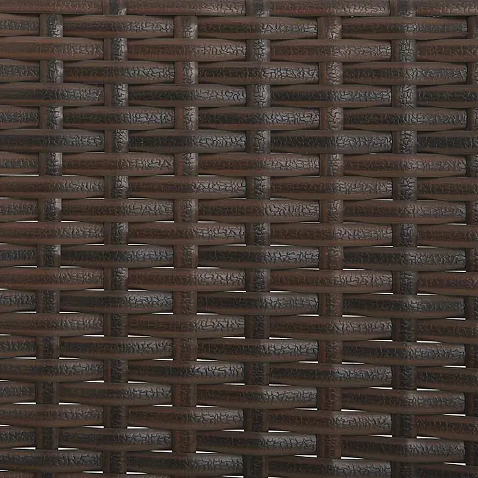 Furnicato Gartenbank - Braun - Braune geflochtene Textur, ähnlich synthetischem Rattan.